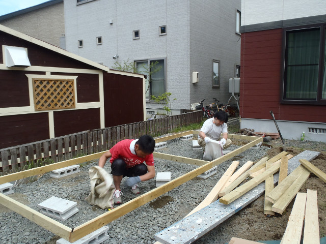 ブラッドフォードの施工風景
