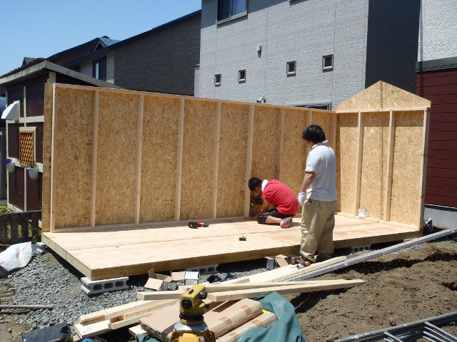 ブラッドフォードの施工風景