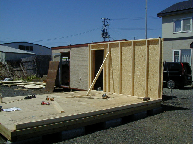 コロンビアの施工風景