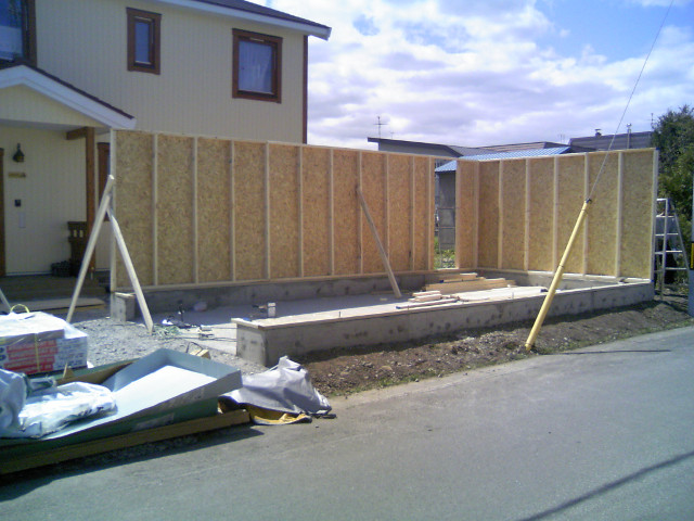 ヒューロンの施工風景