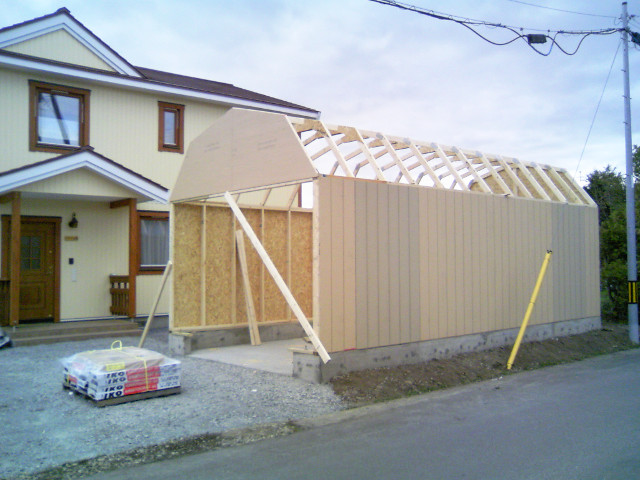 ヒューロンの施工風景