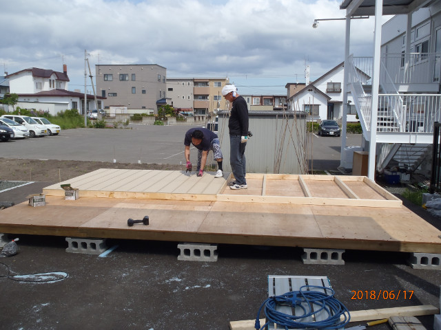 セコイアの施工風景