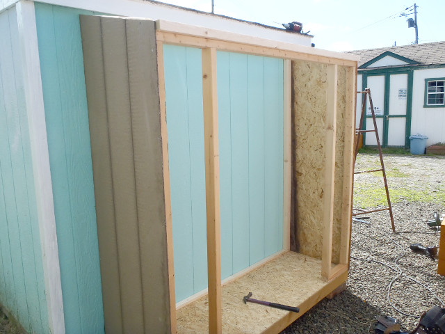 サイドストックの施工風景